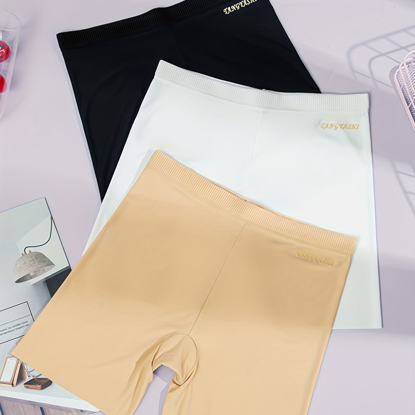 3 Pack Tummy Control Boyshorts Set Women's Plus Size Briefs