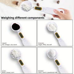 Electronic Kitchen Scale 0 1g 500g LCD Display Digital Weight Measuring Spoon