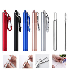 Portable Telescopic Straw Set Stainless Steel