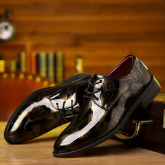 Men's Classic Lace Up Dress Shoes - Smart Casual Outdoor Walking Shoes