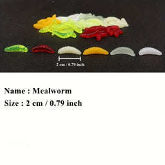 125pcs Bionic Soft Worm Floating Soft Lure For Trout Fishing