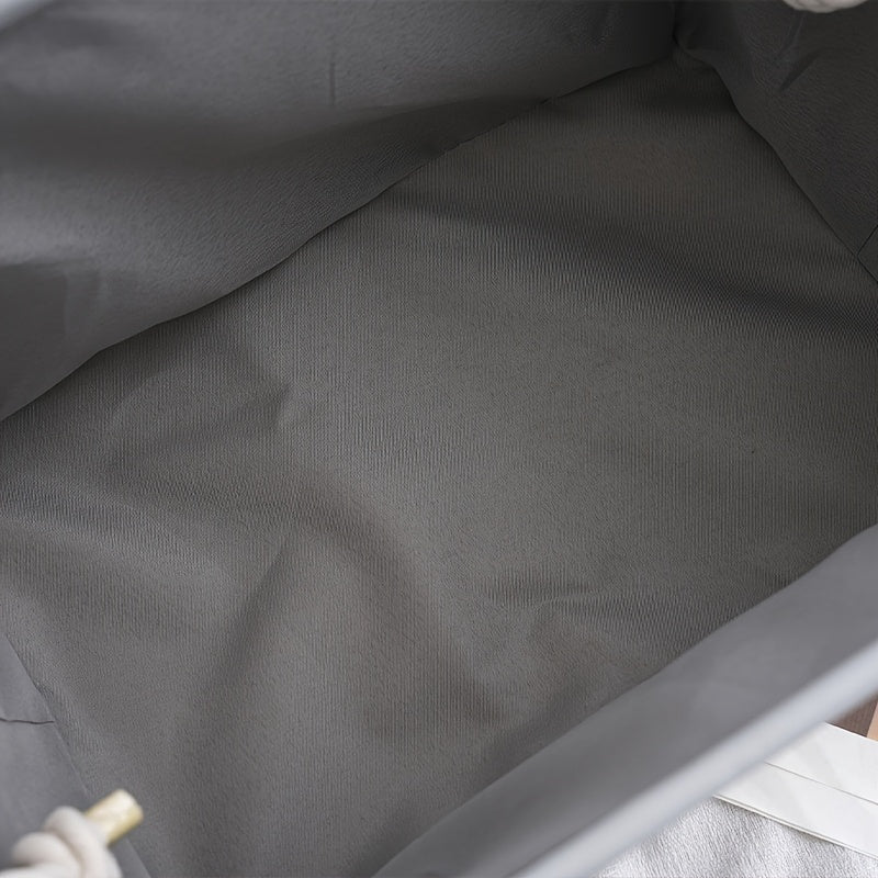 Large Fabric Storage Box w/ Rope Handles - Lonely Sock Seeking Solema