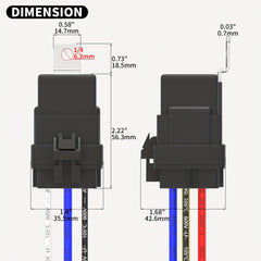 12V 30 40A 5 Pin SPDT Waterproof Relay With Socket