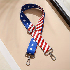Adjustable Strap American Flag Shoulder Bag