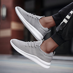 Men's Knit Running Shoes Lightweight Outdoor Sneakers