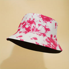 Colorful Tie Dye Bucket Hat Graffiti Hip Hop Fisherman Cap