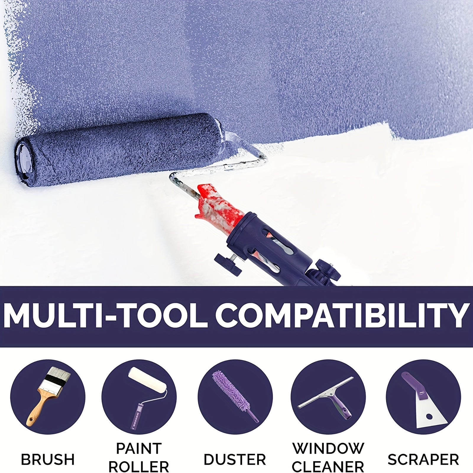 DIY Angle Paint Brush Extender for Walls Ceilings Trim Edging