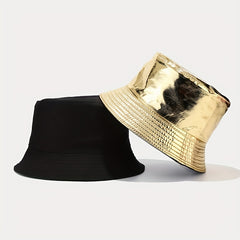 Reversible Waterproof Sun Hat Unisex Bucket Hat for Sun Protection