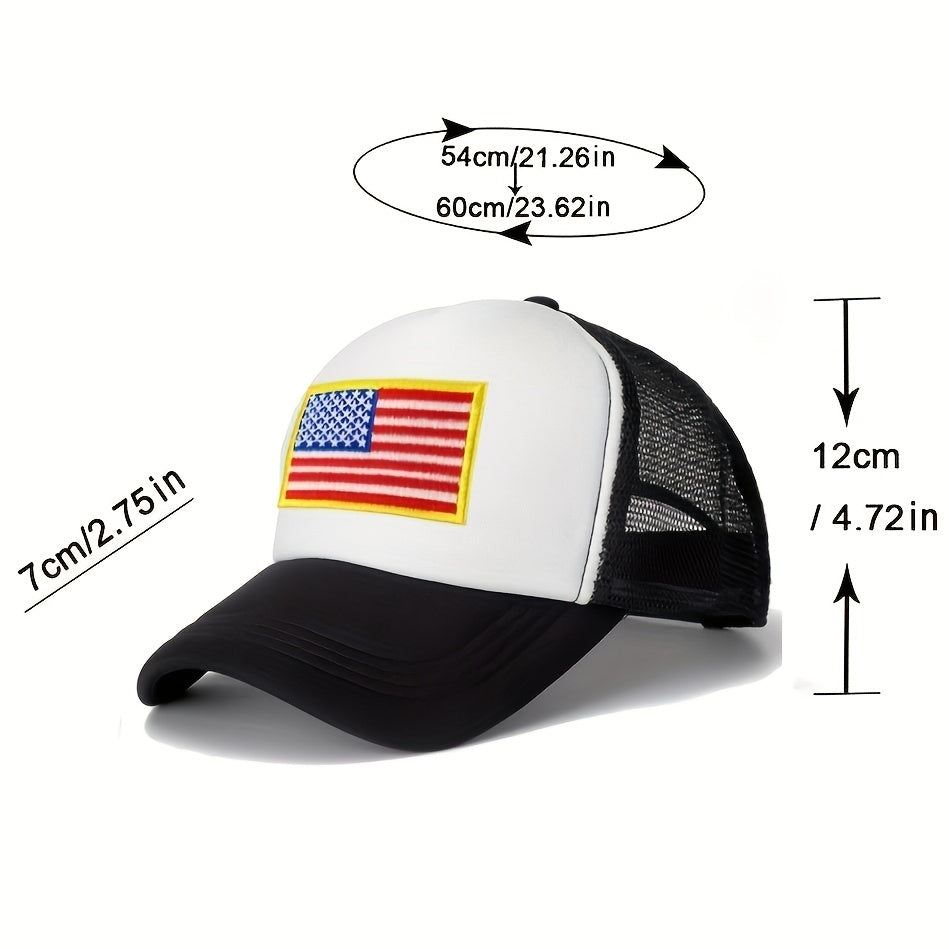 Flag Sponge Mesh Hat Trucker Baseball Cap
