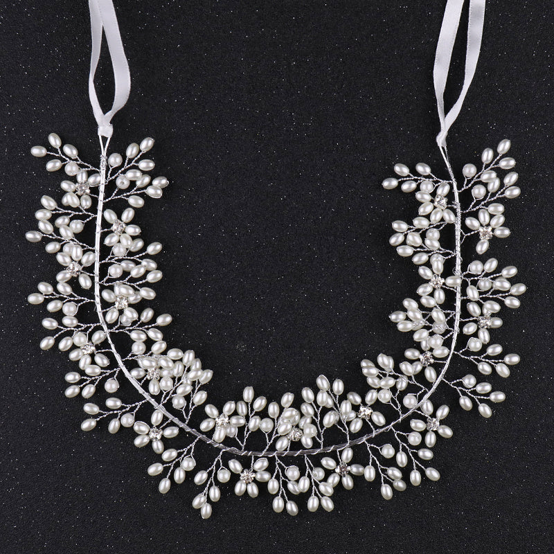 Crystal Wedding Headpiece Pearl Hair Vine Hair Accessories