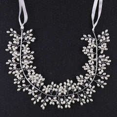 Crystal Wedding Headpiece Pearl Hair Vine Hair Accessories
