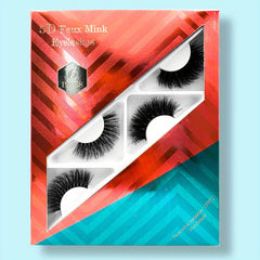 6 Pairs 3D Thick Faux Mink False Eyelashes - Long Wispy Lashes