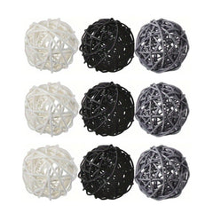 15pcs Decorative Rattan Balls Craft Orbs for Home and Party Decor