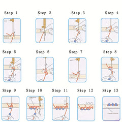 French Embroidery Crochet Kit with 3 Stainless Steel Needles