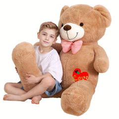Jumbo Teddy Bear Stuffed Animal Brown Plush Toy Giant Pillow Girlfriend Gift