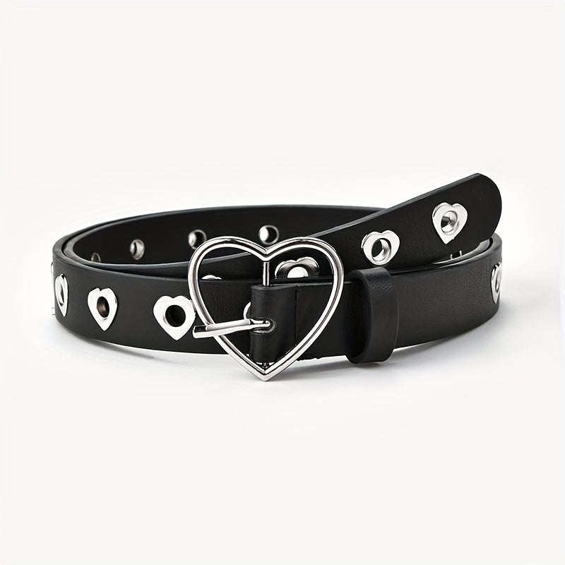 Summer Heart Buckle Jeans Belt for Kids