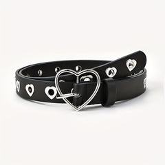 Summer Heart Buckle Jeans Belt for Kids