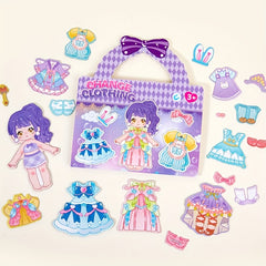 5D Fantasy DIY Paper Dress Up Sticker Book for Family Fun