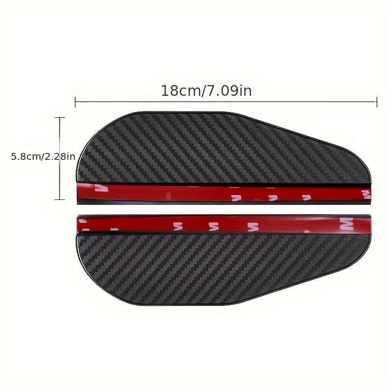 2pcs Rearview Mirror Rain Cover Car Accessories