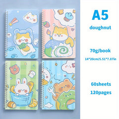 2pcs A5 Spiral Notebook School & Office Supplies 60 Sheets