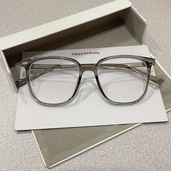 Square Anti Light Glasses For Women Men Students Anti Fatigue Nearsighted