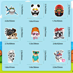 100pcs Animal Stickers Funny Dog Waterproof Vinyl Stickers
