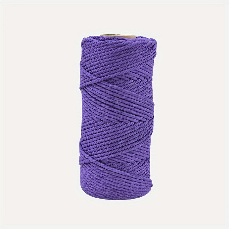 1pc Christmas Cotton Rope DIY Hand-woven Rope for Decorations