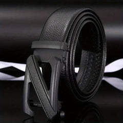 Men's Automatic Buckle Leather Casual Pants Belt