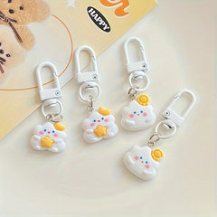 Cloud Sun Moon Keychain Women Handbag Pendant Key Chain Keyring