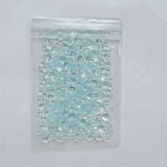900pcs Clear Crystal Glitter Mixed Sizes Gems for Crafts DIY Christmas Card