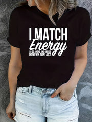 Letter Graphic Sports Round Neck T-Shirt Short Sleeences Women's Activewear