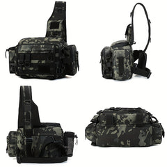 Multifunctional Shoulder Bag Messenger Bag Fishing Bait Hook Storage