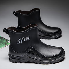 Men's Sport Letter High Top Boots Non Slip Waterproof Shoes