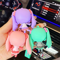 Cute Cartoon Girl Key Chain - Ideal Gift for Women & Kids