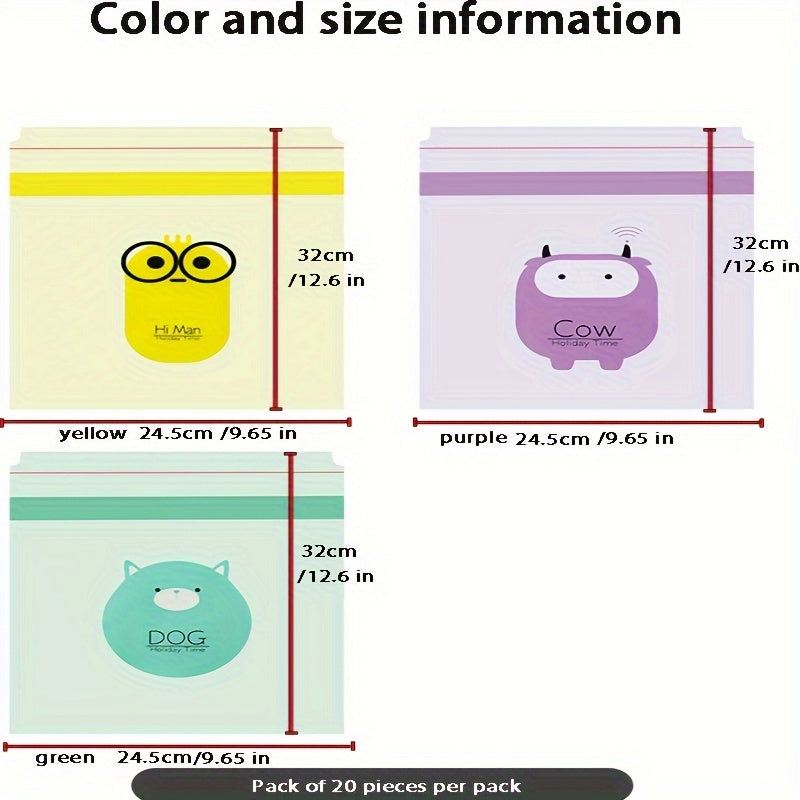 Car Garbage Bags Cartoon Printed Self-adhesive Storage Bag