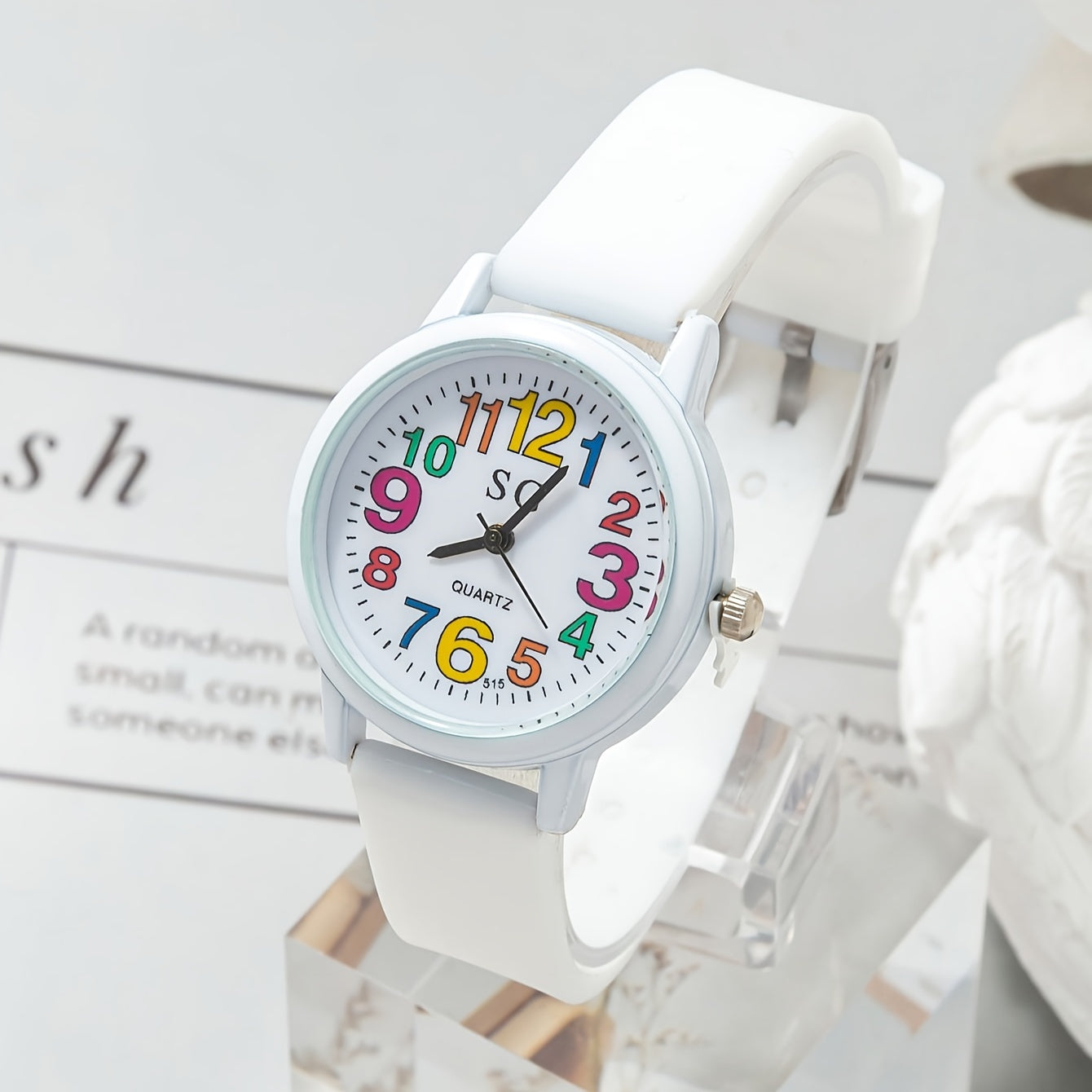 Colorful Digital Quartz Wrist Watch Unisex TPU Strap