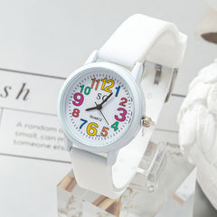 Colorful Digital Quartz Wrist Watch Unisex TPU Strap