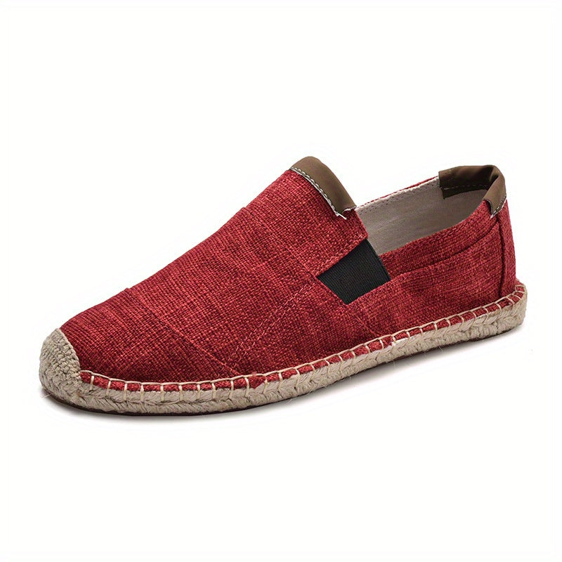 Men's Slip On Canvas Shoes Casual Flats Breathable Jogging