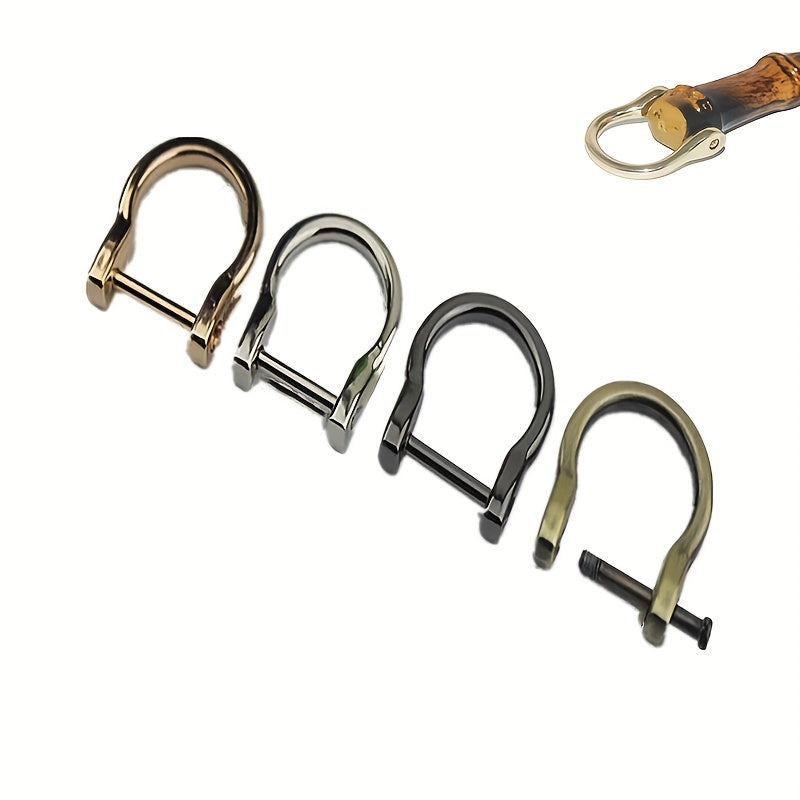 4 Metal D Ring Buckles for DIY Purse & Shoulder Bags