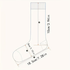 Men's Mid Calf Athletic Socks - Breathable & Moisture Wicking Cotton - 5 Pairs