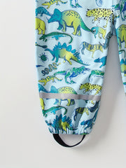 Kids Dinosaur Print Bib Pants Jumpsuit