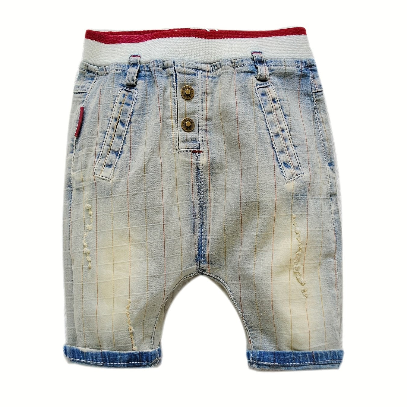 Summer Baby Boys Harem Shorts Soft Denim Jeans