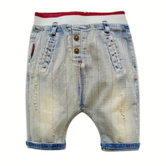 Summer Baby Boys Harem Shorts Soft Denim Jeans