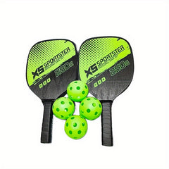 Wooden Pickleball Racket Set with Balls for Outdoor Sports