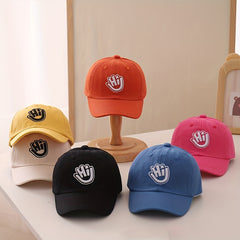 Kids Sunshade Breathable Baseball Cap with Letter Embroidery 48-52cm