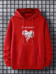 Little Prince Rose Hearts Men's Hoodie