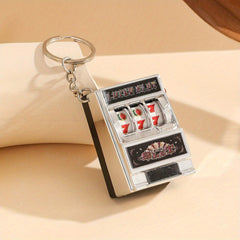 Fruit Game Machine Key Chain Fun Quiz Car Key Pendant Father's Gift