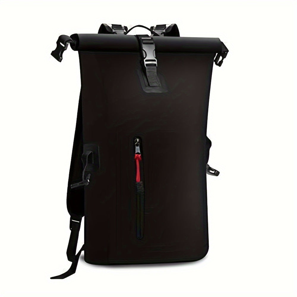 Waterproof Sports Backpack Geometric PVC Material Ideal for Swimming
