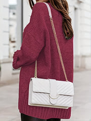 Casual Sweater Women's V Neck Long Sleeve Jumper