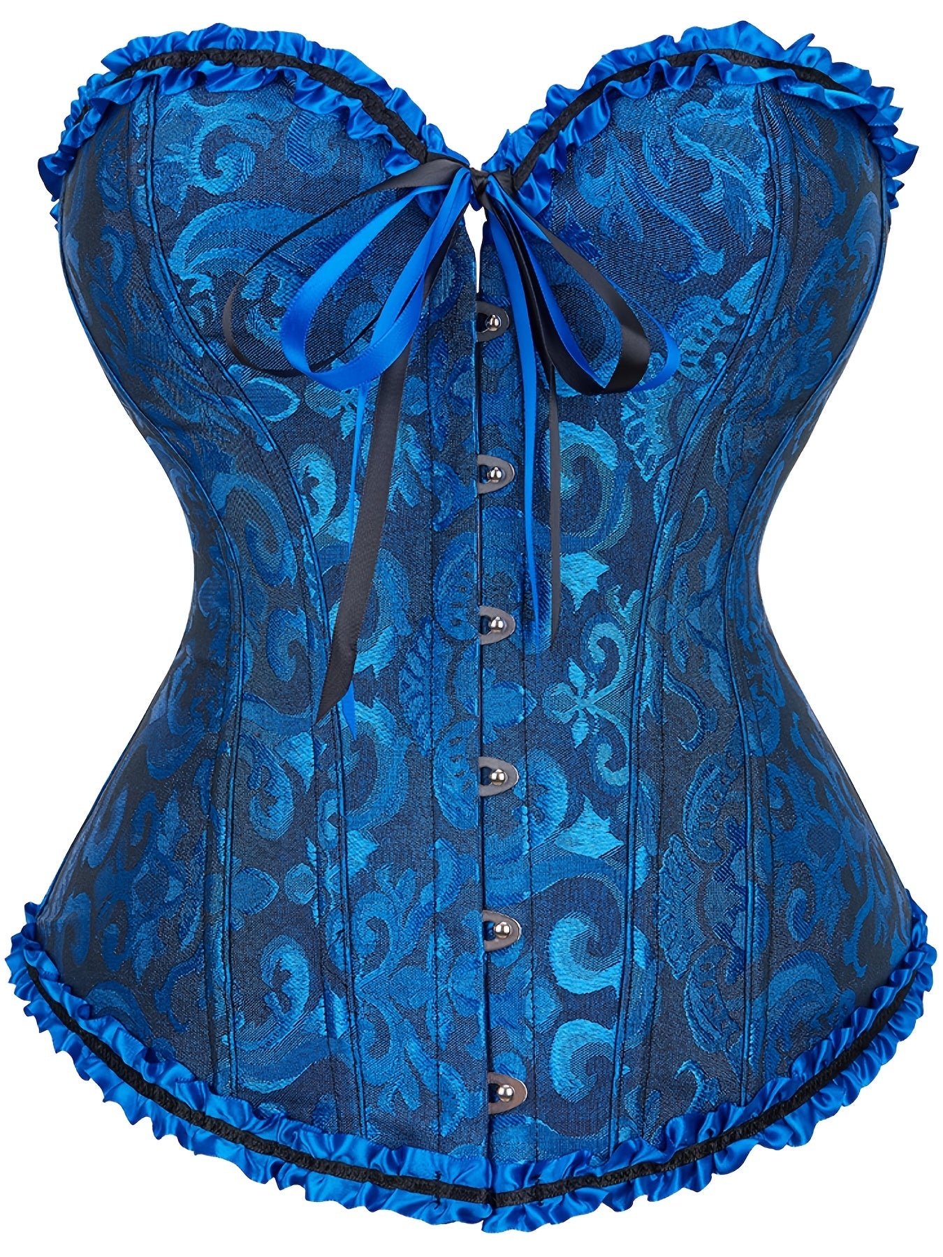 Strapless Corset Bustier Tummy Control Lace Up Body Shaper